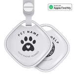 AirPaw Paw Dog Tracker QR Code — Include AirTag Chip (Apple Find My)