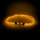 Sleepets Glow-in Dark Separate Collar for Pet Tag Orange M 12-20" (30-50 cm)  - 1